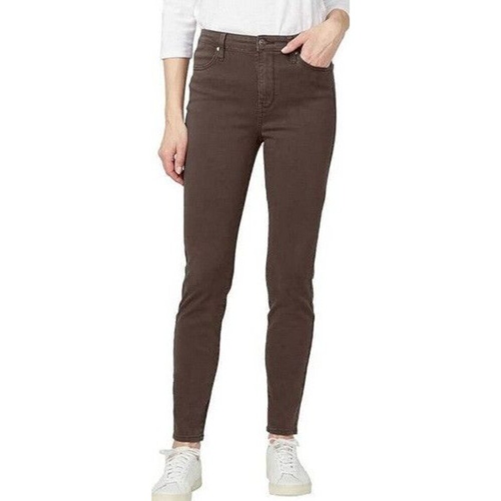 NWT Buffalo David Bitton High Rise Skinny Leg Strech Pant, Dark Oat, 12/32